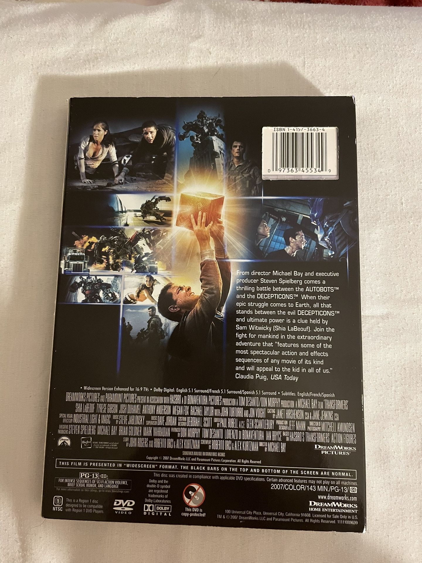 DVD Transformers Steven Spielberg - photo 2