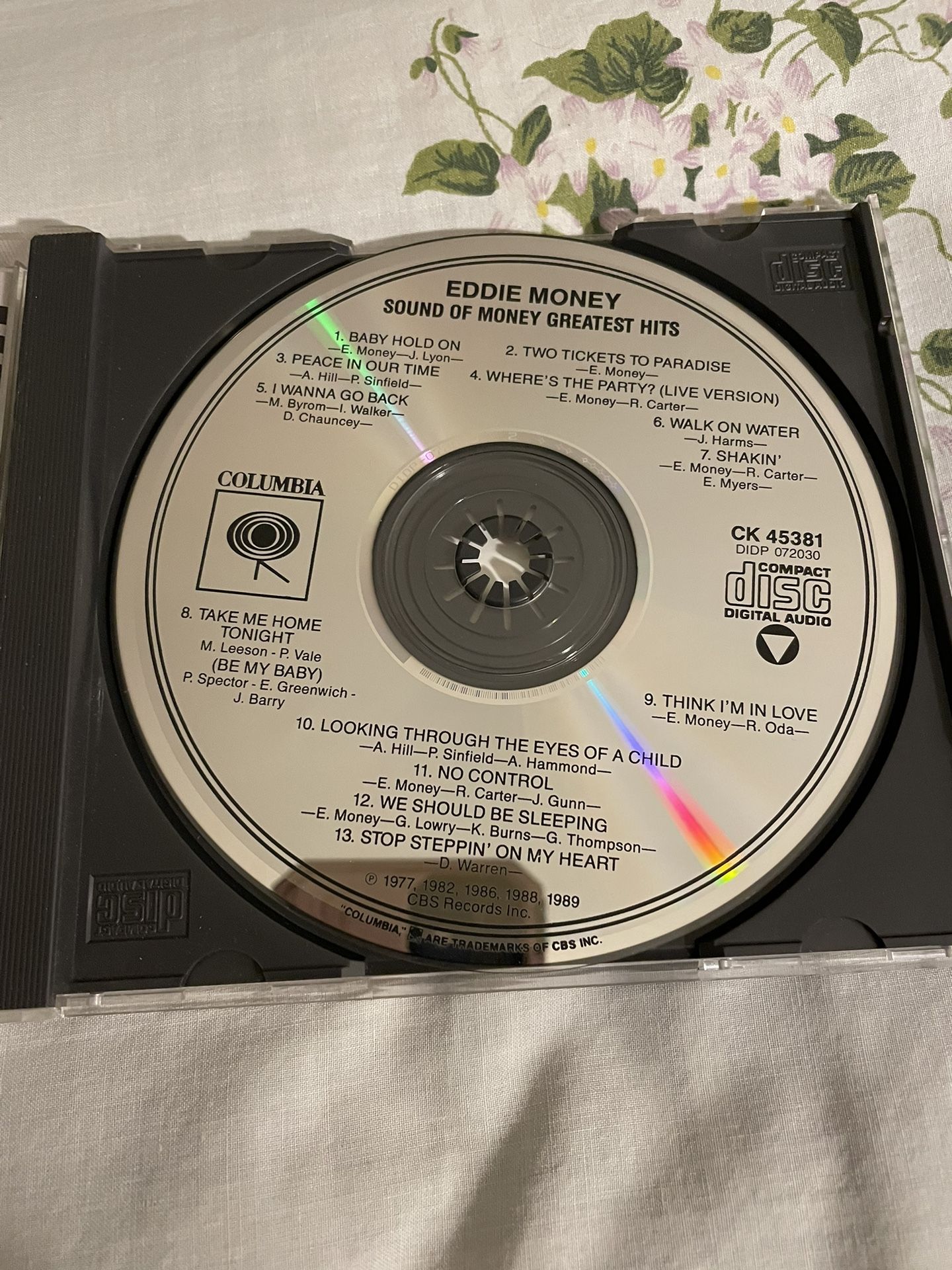 Eddie Money Greatest Hits Sound Of Money CD - photo 3