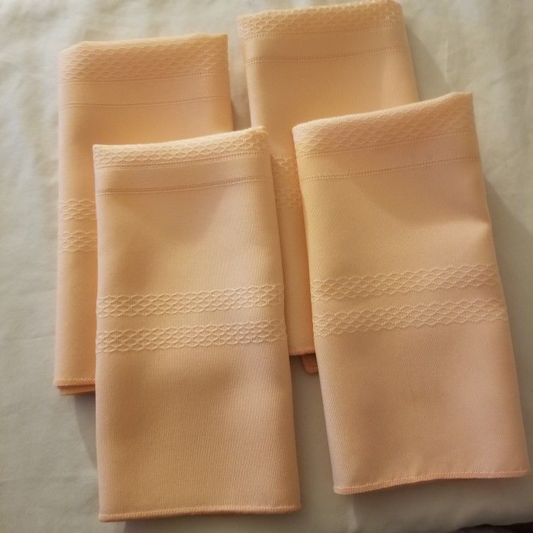 Collection of Cloth napkins Fabric Floral Peach - photo 3