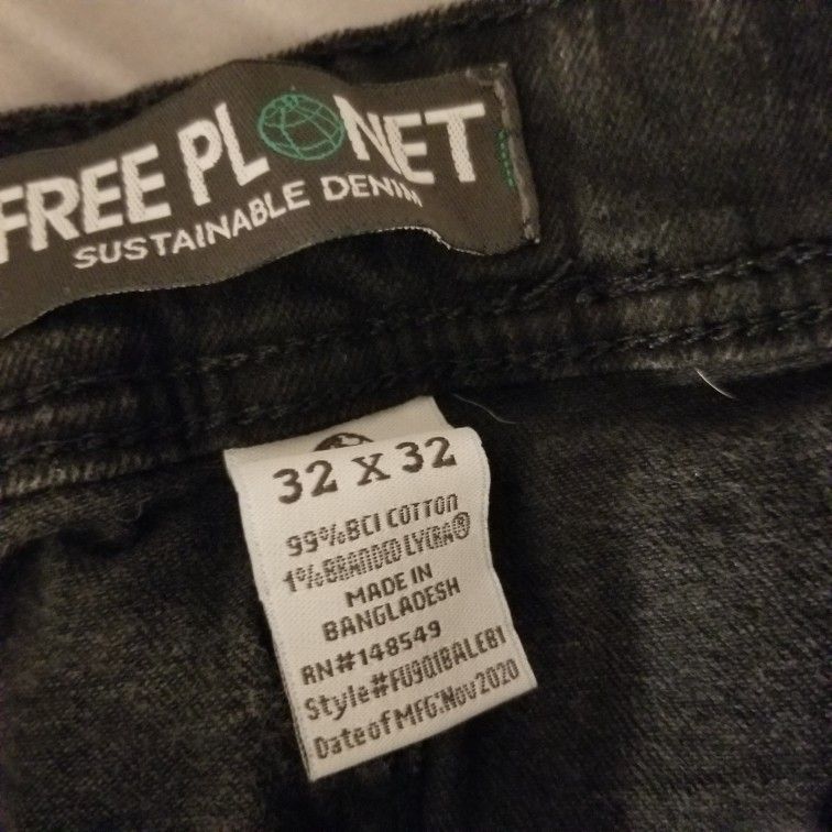 Free Planet Men's Black Skinny Jeans 32x32 - photo 4