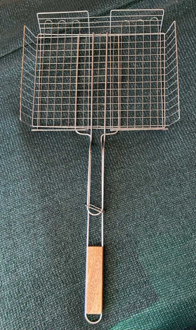 BBQ Grill Basket with Wooden Handle