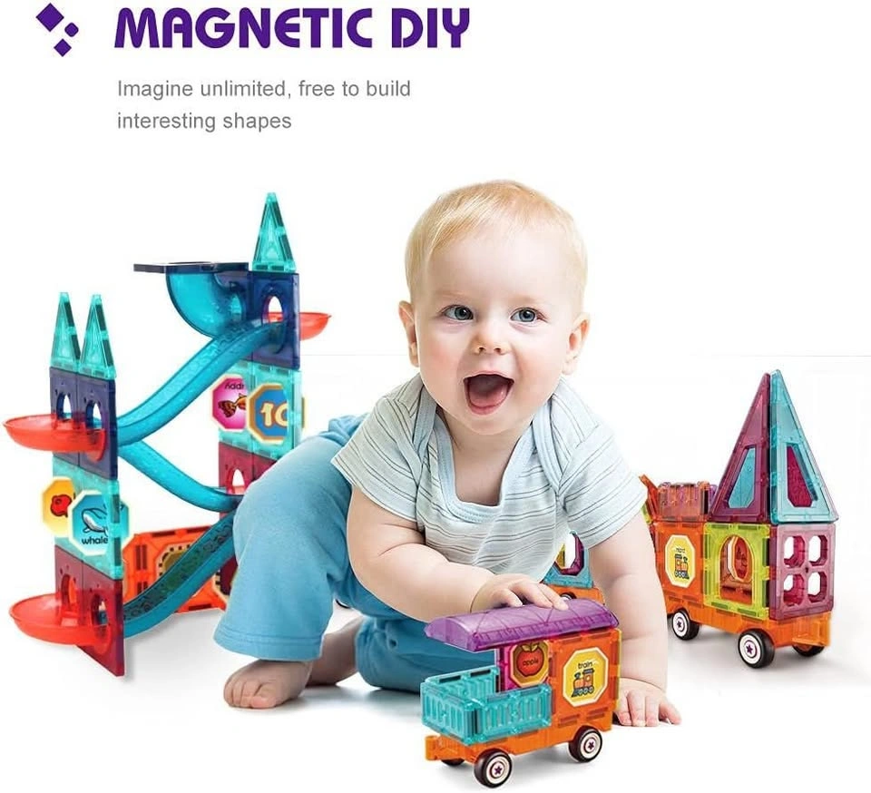 Magnetic DIY Building Tiles Set (111 Pieces) – Brand New - photo 3