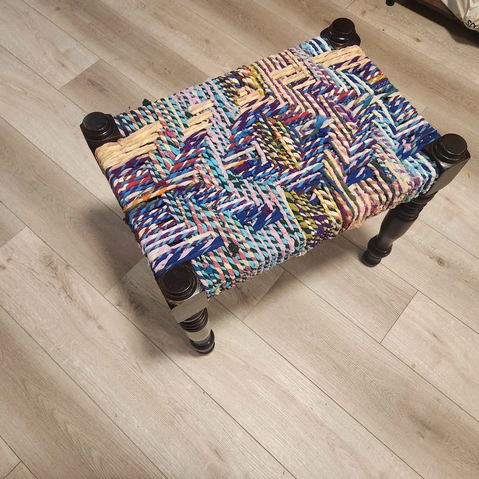 Moroccan wool bench - photo 2