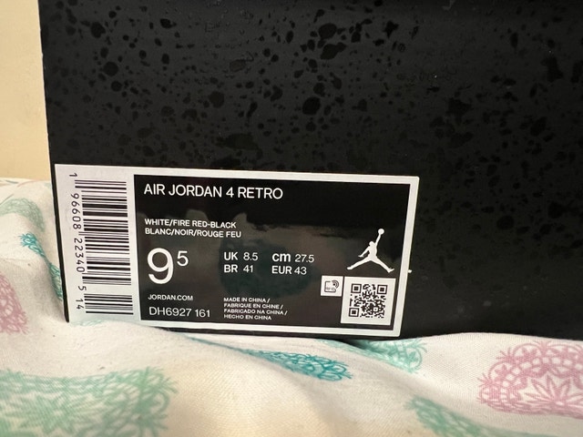 Jordan 4 Red Cement
