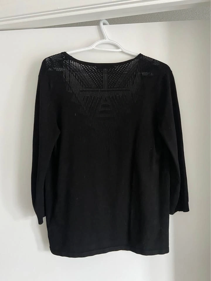 Black open cardigan - photo 2