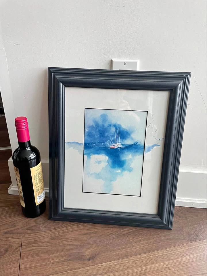 Framed original watercolour Maida Kelley - photo 2