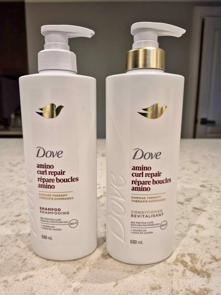 Dove Amino Curl Repair Shampoo & Conditioner Set 530mL