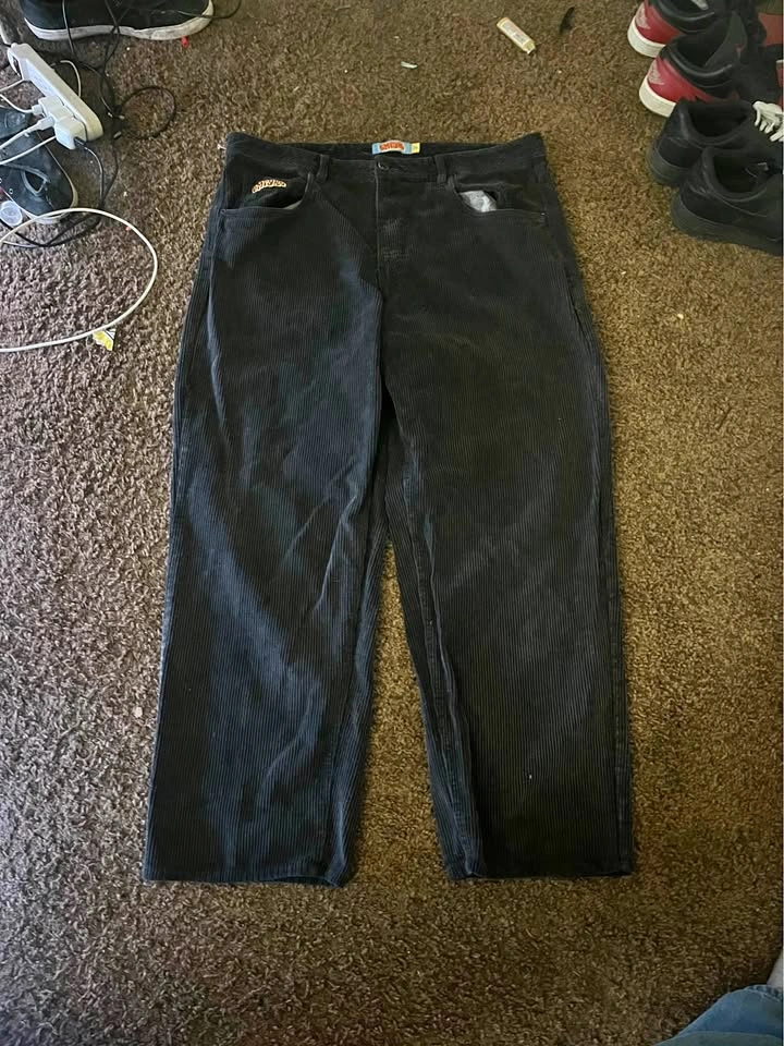 Black Corduroy Empyre Jeans