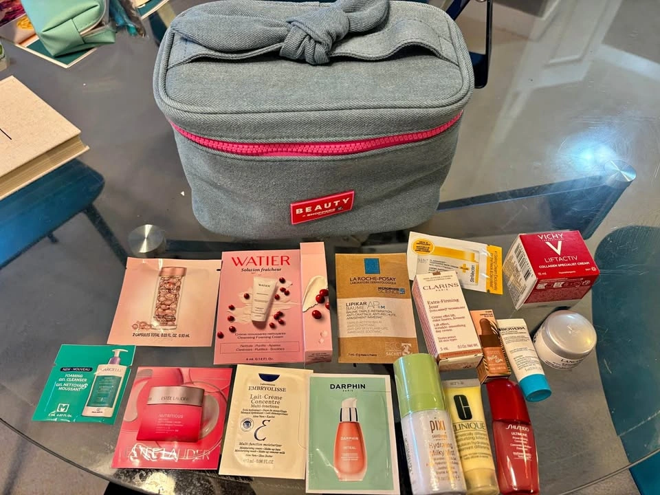 Skincare Deluxe Sample Set (Shiseido, Lancôme, Clarins)