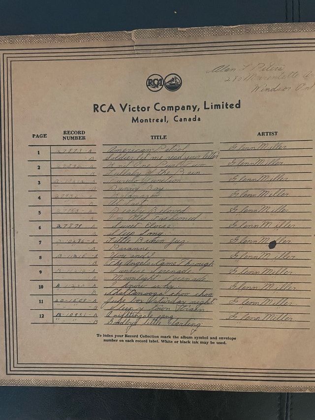 Glenn Miller 78 RPM Record Collection – Bluebird & Victor – 12