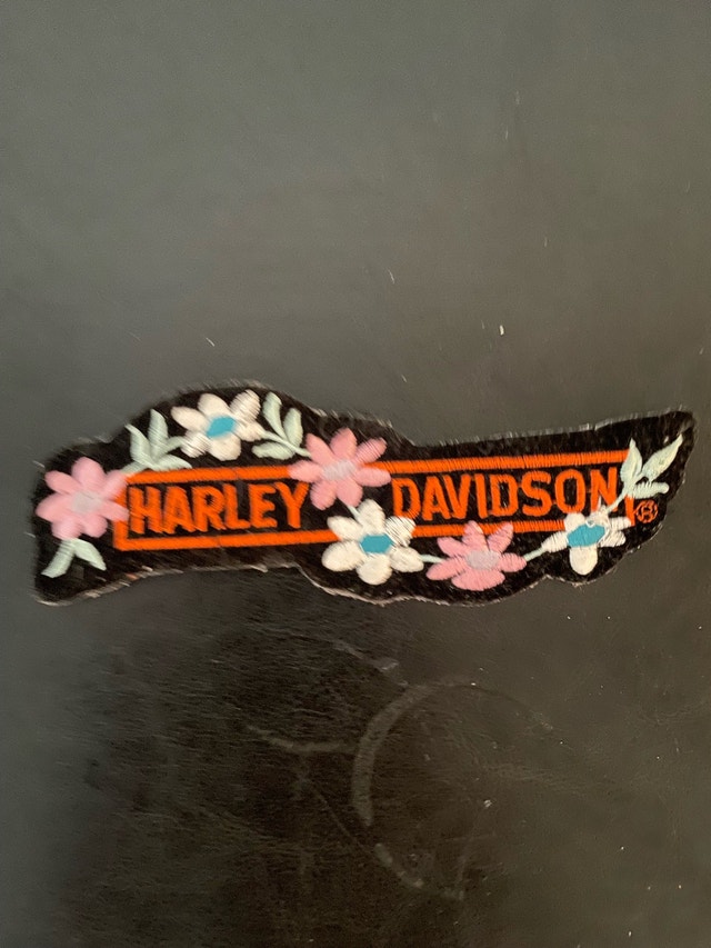 Harley Davidson Floral Patch