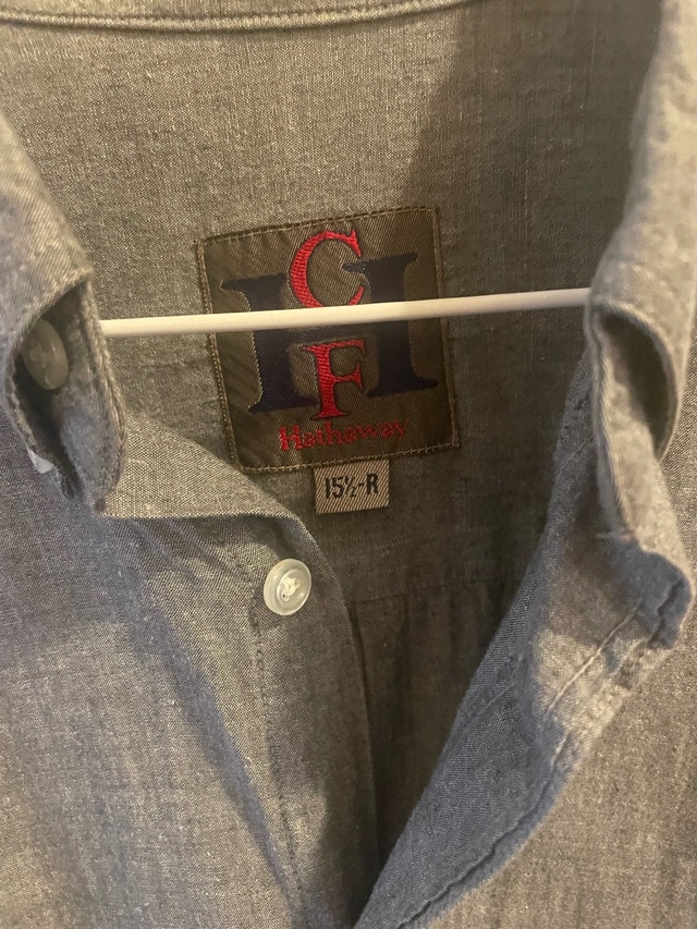 Hathaway Grey Button-down Shirt - photo 2
