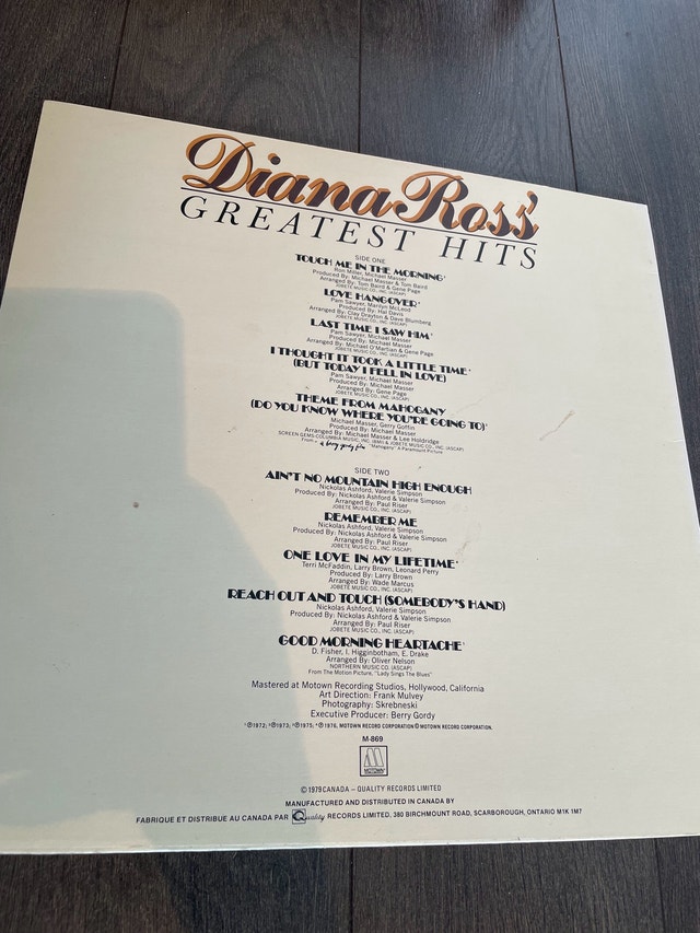 Diana Ross Greatest Hits - photo 2