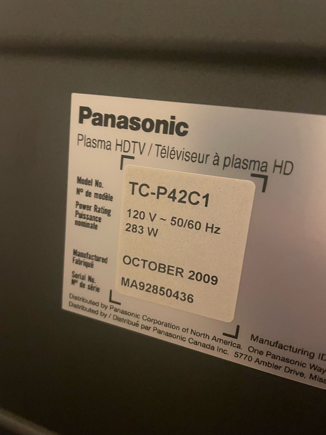 Panasonic Viera 42 INCH! Plasma TV - photo 4