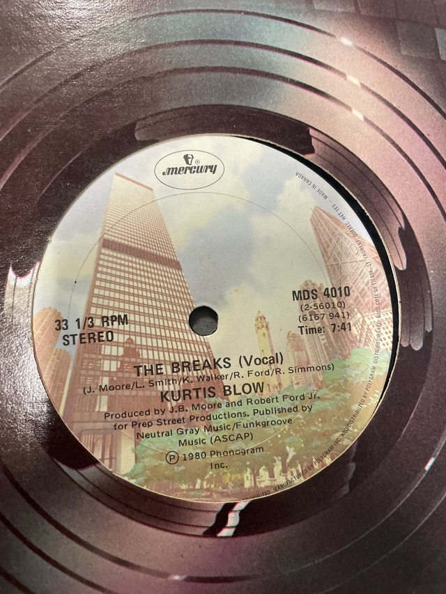 Kurtis Blow The Breaks Vinyl Record