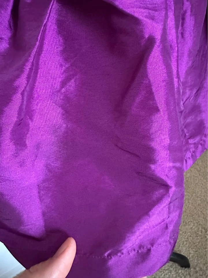 Forever 21 Strapless Peplum Dress Purple Mini XS S Party - photo 3
