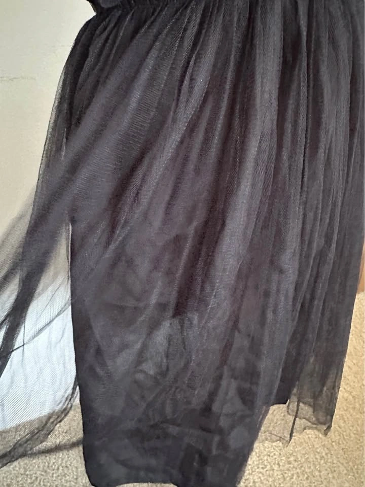 Akira Chicago Black Lace Tulle Prom Dress Size S Mini Party - photo 4