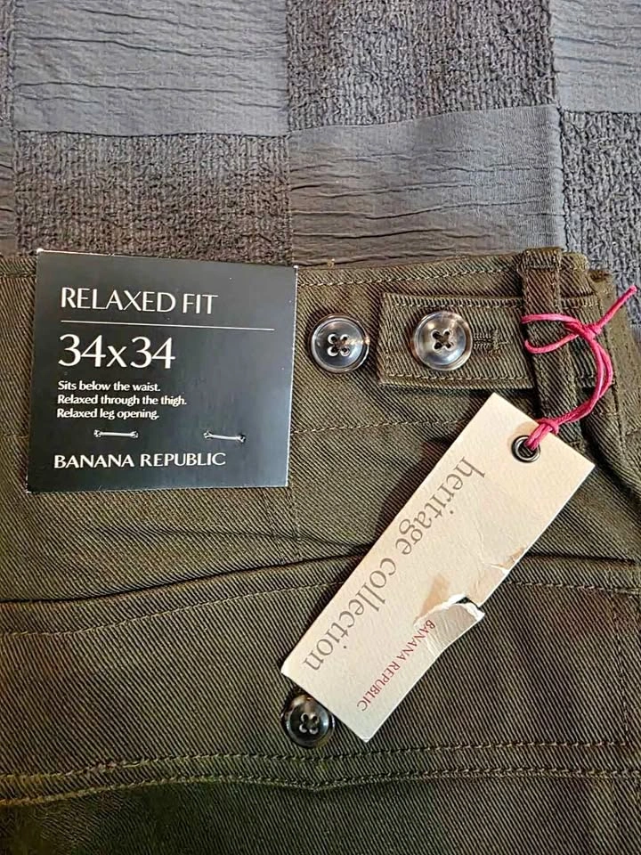 Banana Republic Heritage Men's Pants 34x34 NWT