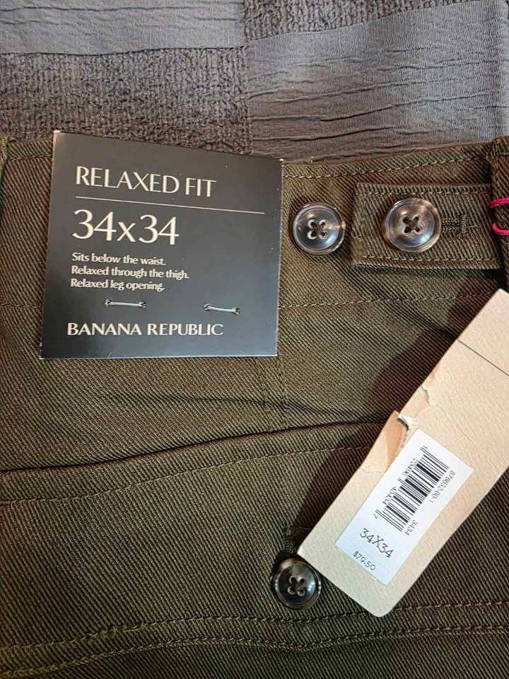 Banana Republic Heritage Men's Pants 34x34 NWT - photo 2