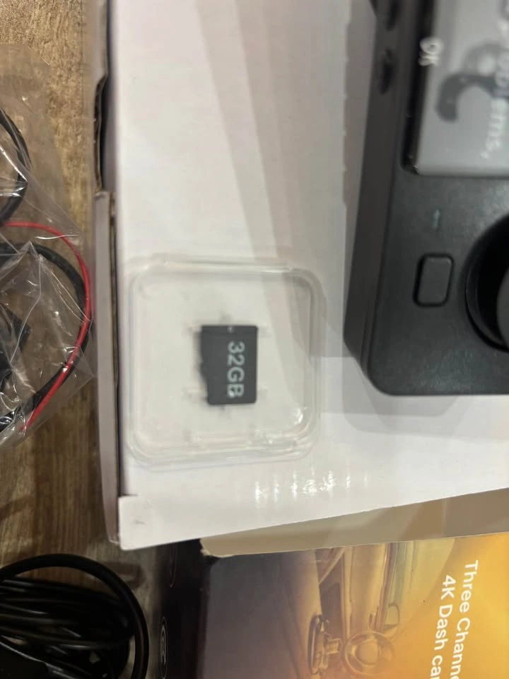 4K Triple Dash Cam Front/Rear - New w/ 32GB Card - photo 3