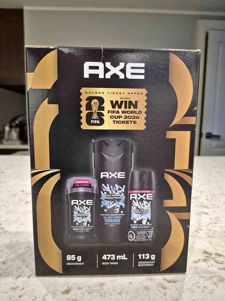 New Axe Cool Ocean Gift Set w/ FIFA World Cup 2026 Offer