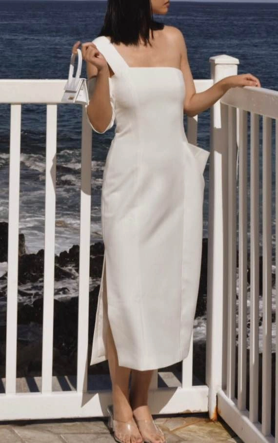Blancore White Asymmetrical Dress - photo 2