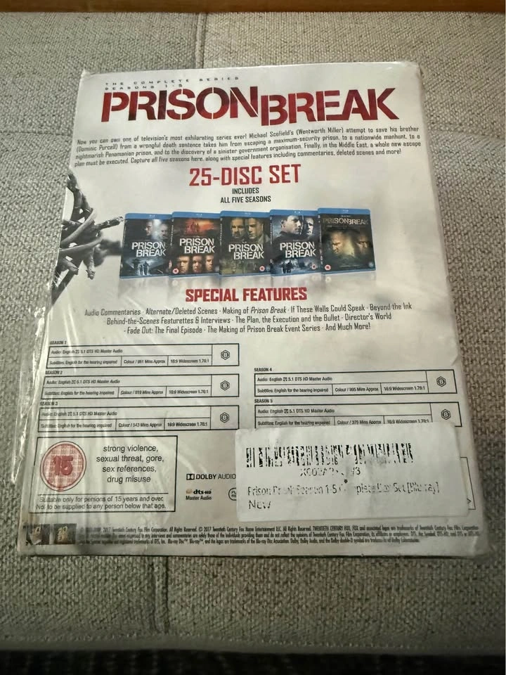Prison Break: Complete Series Blu-ray Box Set - BRAND NEW SEALED - photo 3