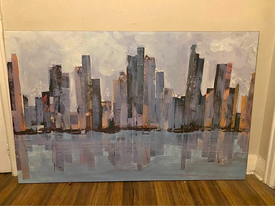 Canvas City Scape Art
