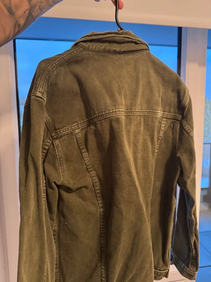 Zara Men Green Denim Jacket - photo 2