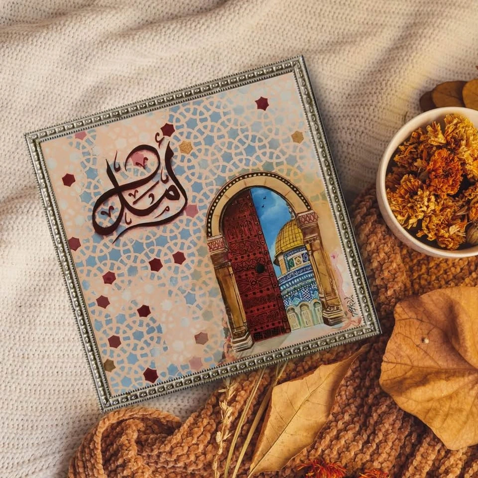 Handmade Painting with Arabic Calligraphy Wall Art - photo 3