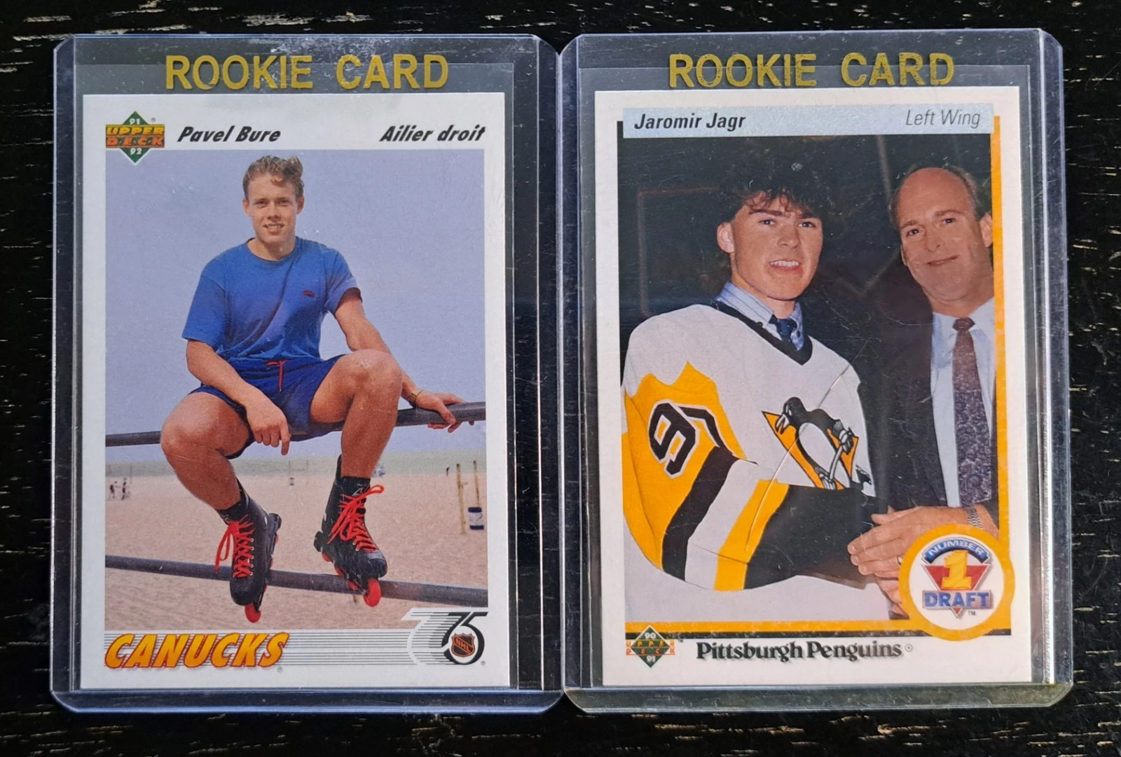 🔥THREE ROOKIE CARDS🔥 - Jaromir Jagr 90-91, Pavel Bure 91-92 & Ed