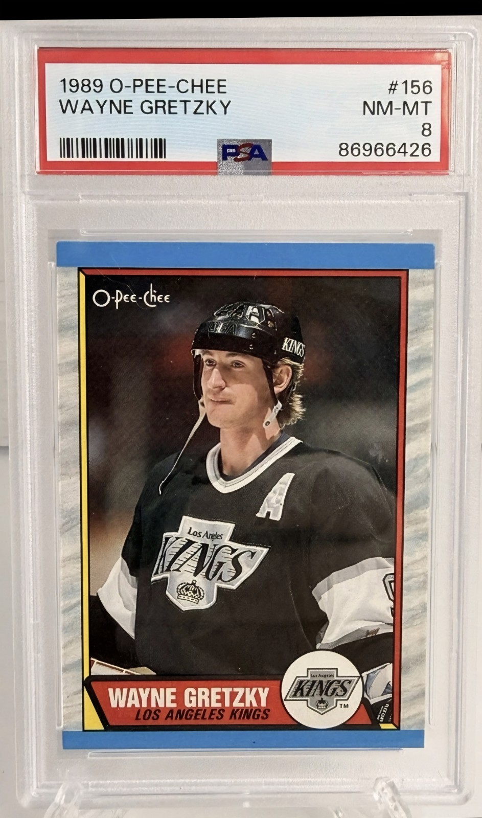 1989-90 🔥PSA 8🔥 Wayne Gretzky L.A. Kings Card 156