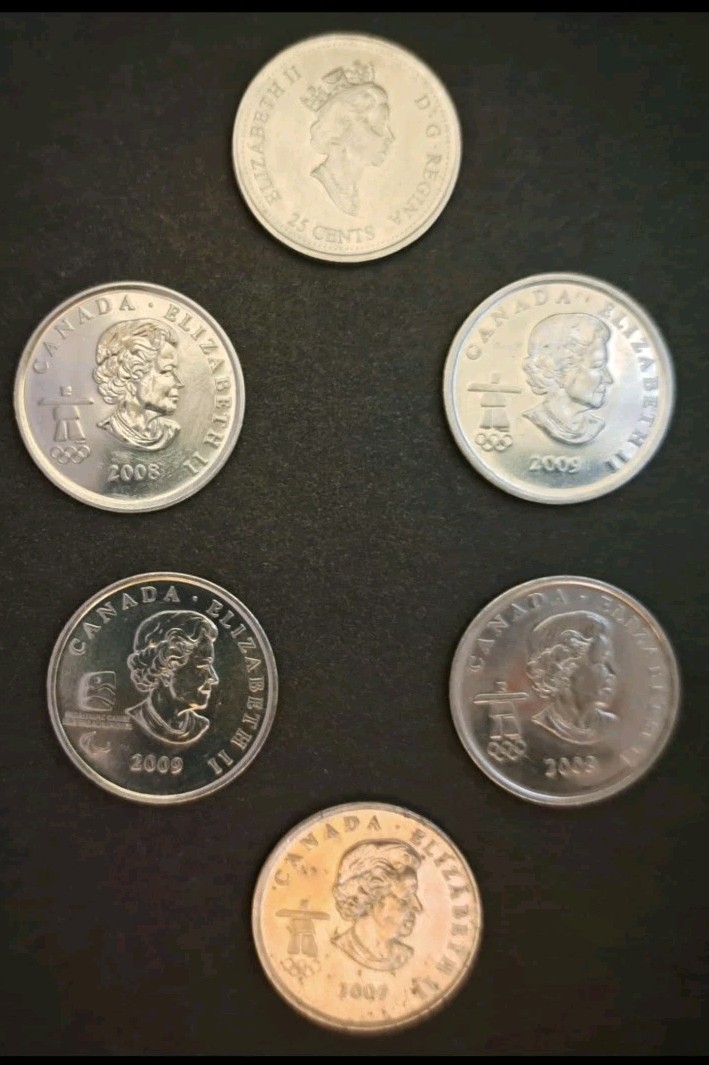 6 OLYMPIC Coins As Described In Description - photo 2