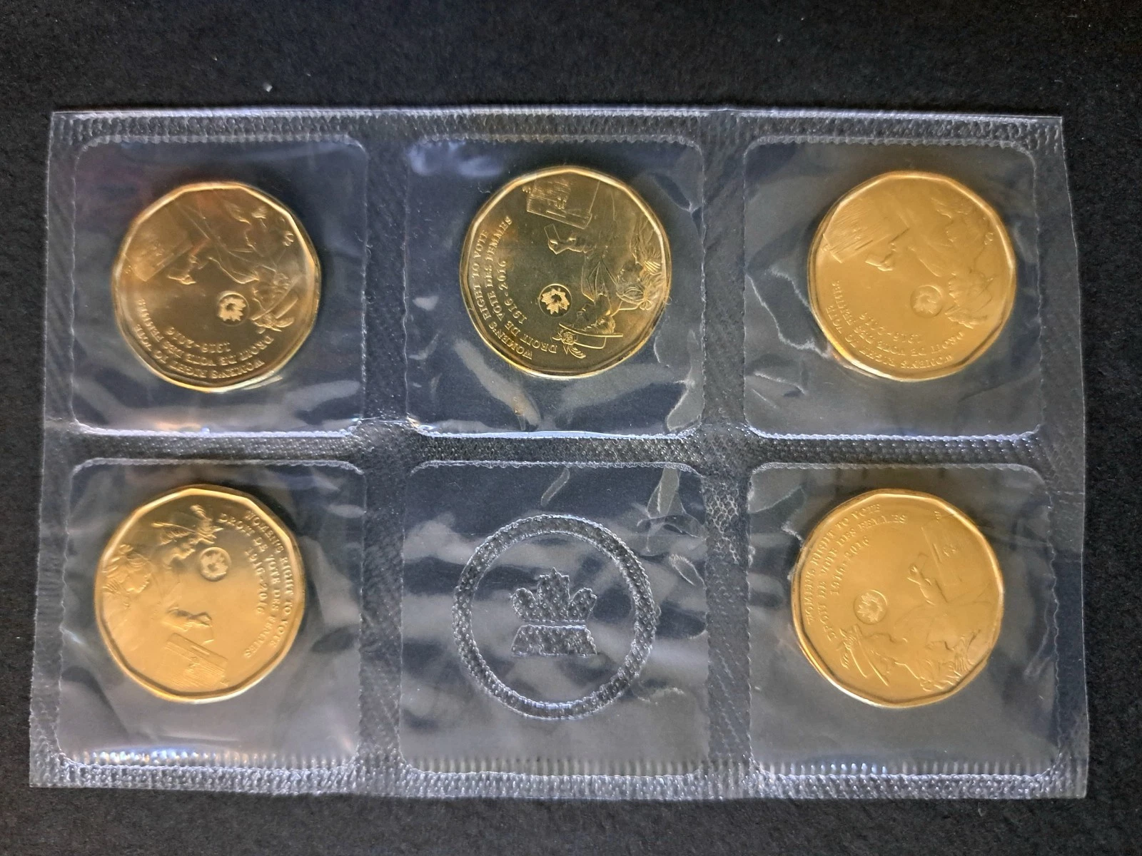 Lot of Five 100TH Anniversary - Women's Right To Vote Coin 5 X $