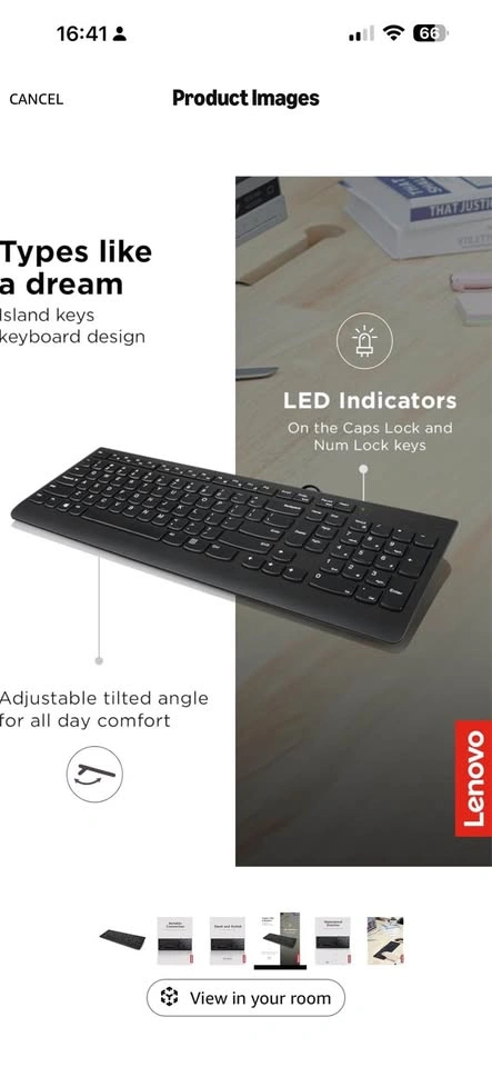 Lenovo 300 USB Wired Keyboard - photo 3