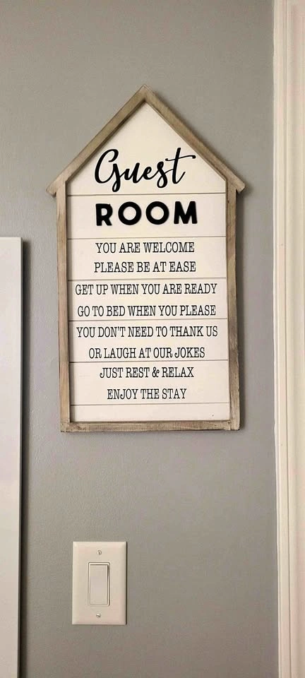 Guest room sign