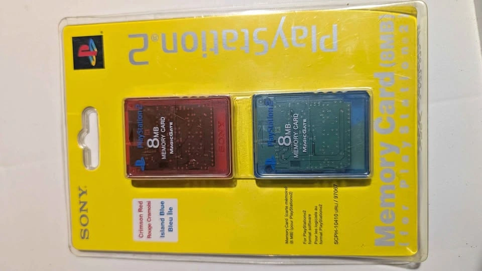 SEALED PlayStation 2 Memory Cards Double Pack