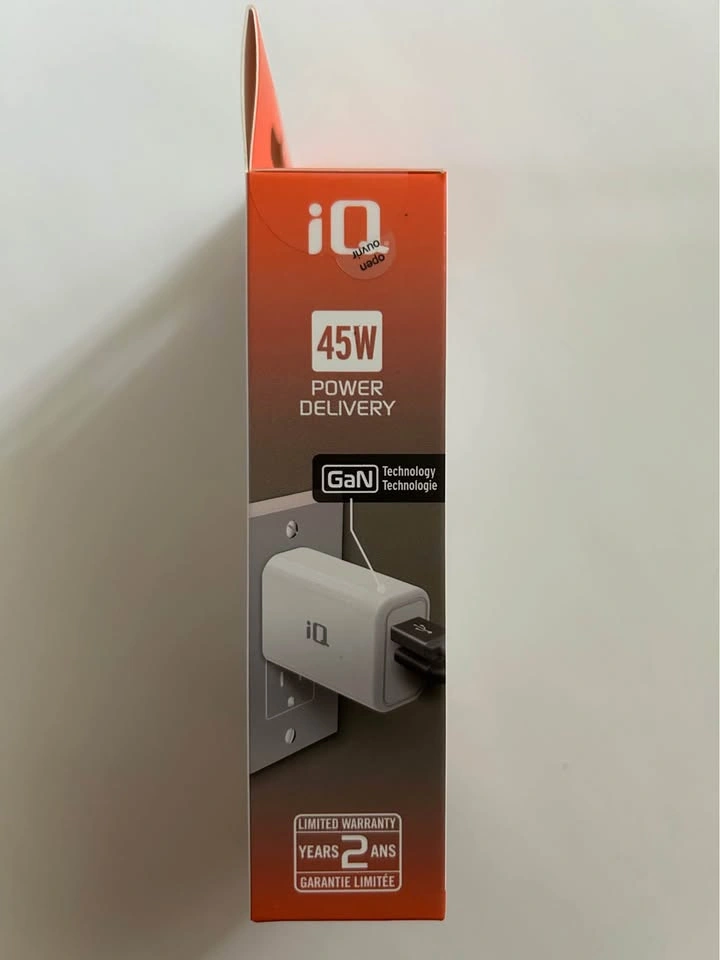 Brand New Sealed iQ PD45W Wall Charger (USB-C/A) Markham - photo 4