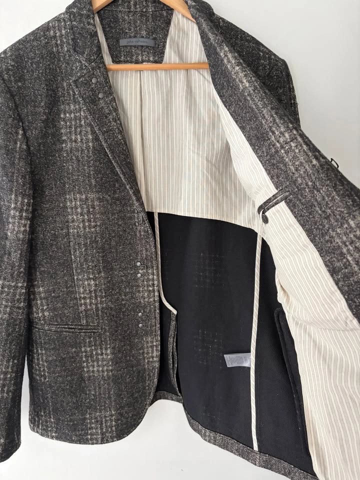 John Varvatos Collection Hook and Bar Blazer Jacket Size 52 - photo 5
