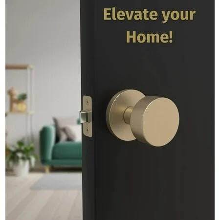 Mega Handles | Buena Passage Door Knob | Satin Brass - photo 3