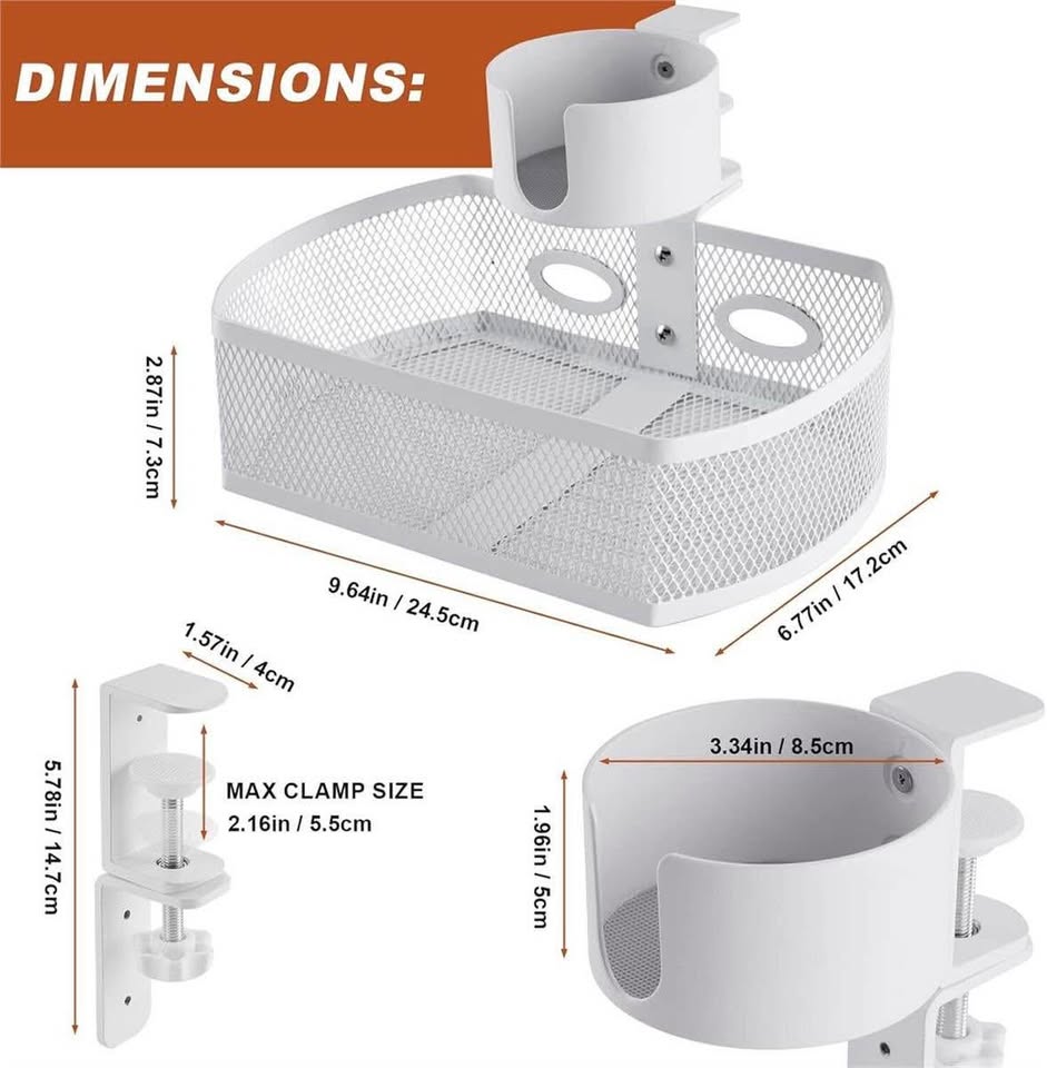 Under Desk Organizer, Cup Holder, Table Tray, Pencil Drawer - photo 4