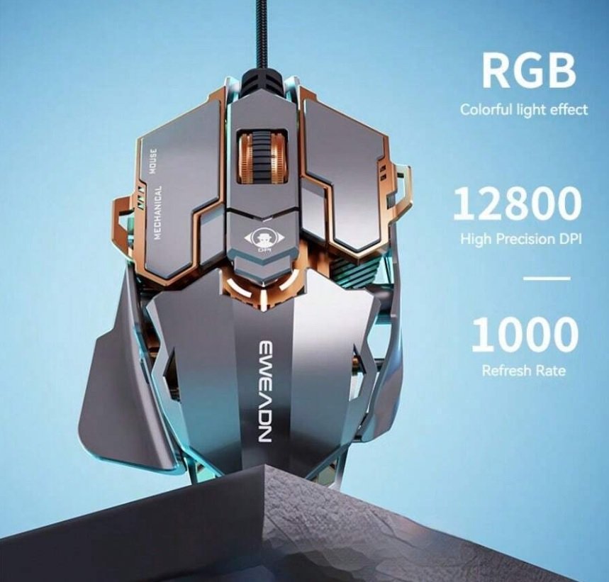 G5 USB Wired Gaming Mouse Silent/Metal 7 Button - photo 2