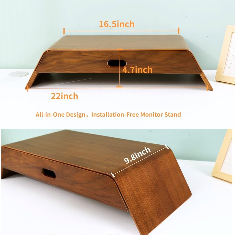 Computer Stand Wood with Upgraded Drawer - photo 5