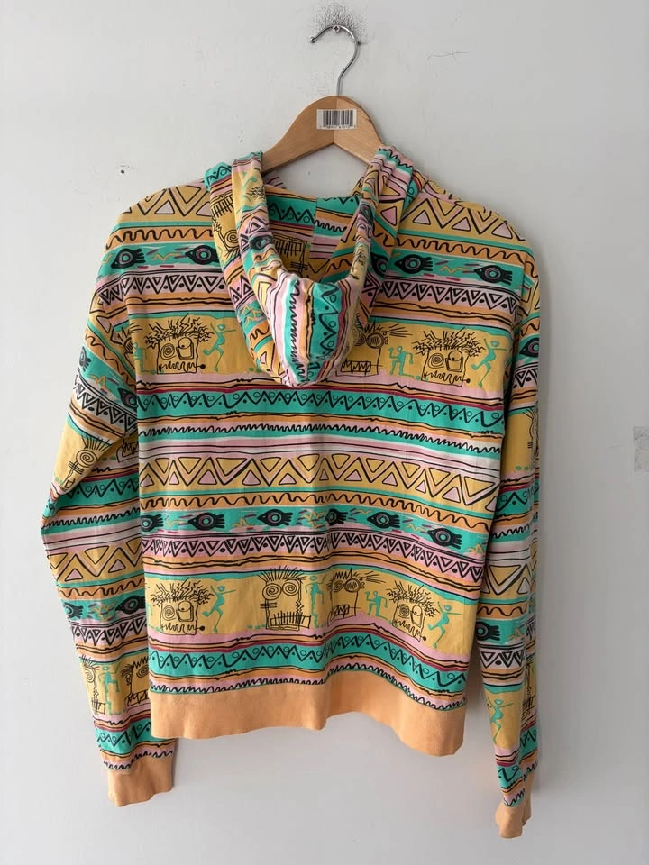 Vintage Stussy Women's Aztec Full Zip Hoodie Size M - photo 5