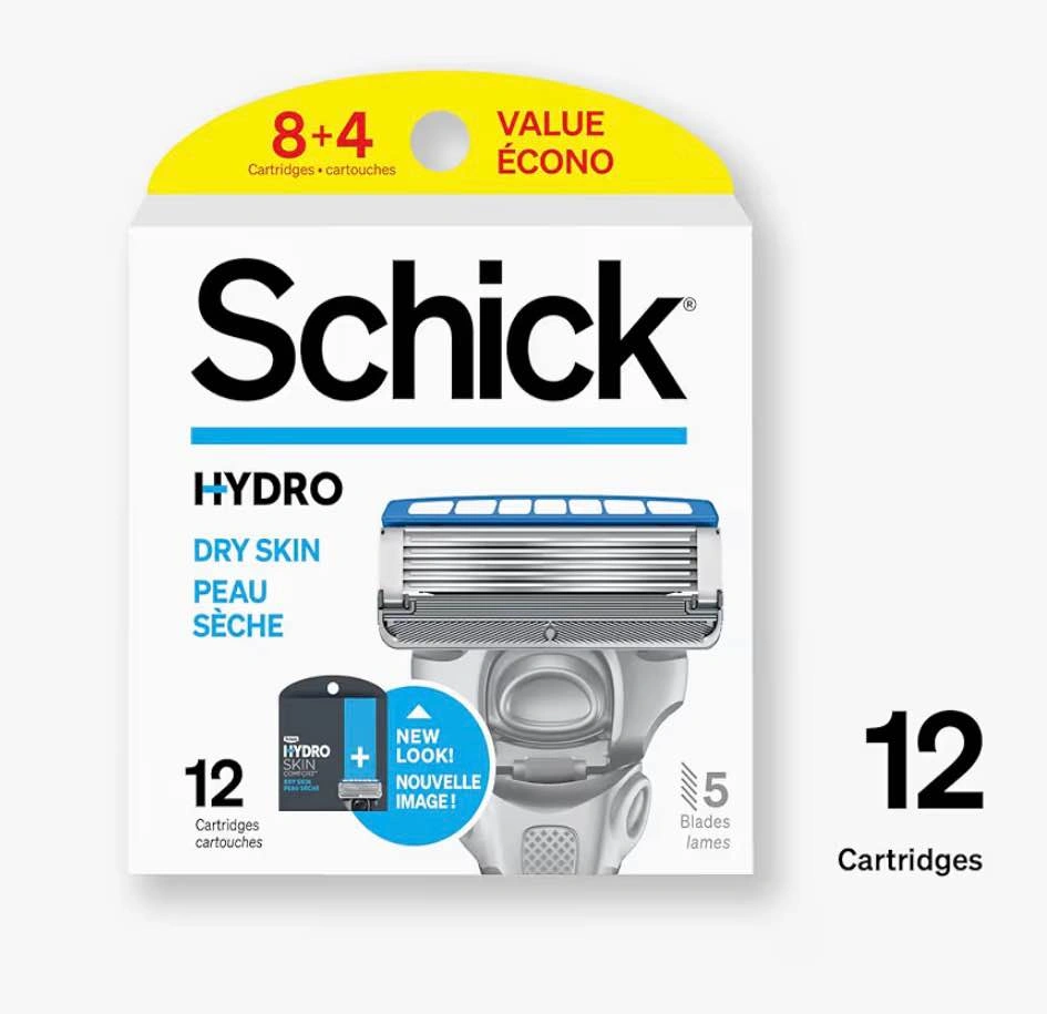 Schick Hydro Skin Comfort Dry Skin Razor Refills, 12 Count - photo 2