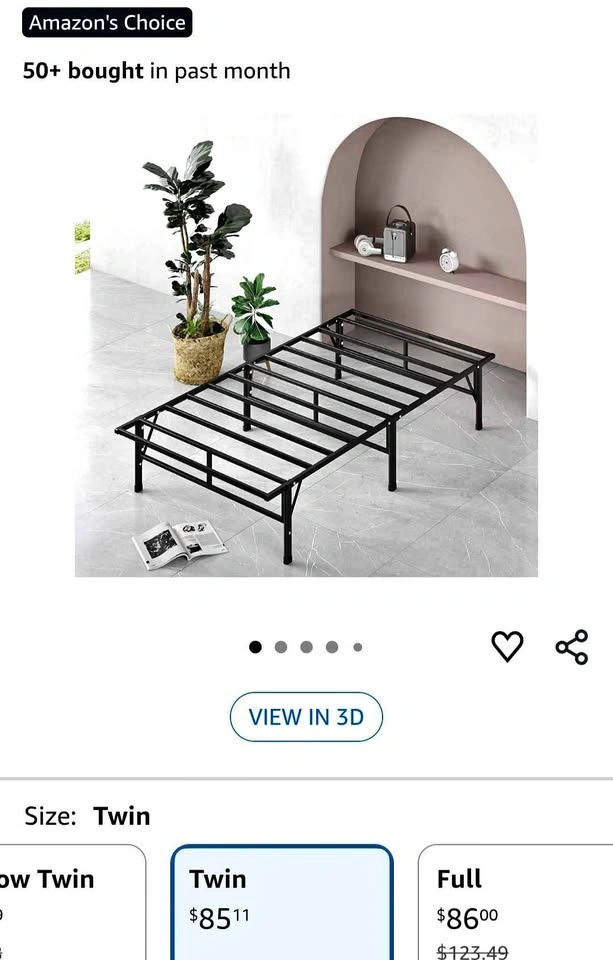 ZINUS SmartBase Compack Mattress Foundation / 14 Inch Metal Bed