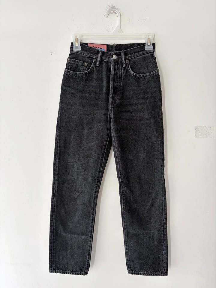 Acne Studios 1997 Black Metal Women's Jeans Size 23