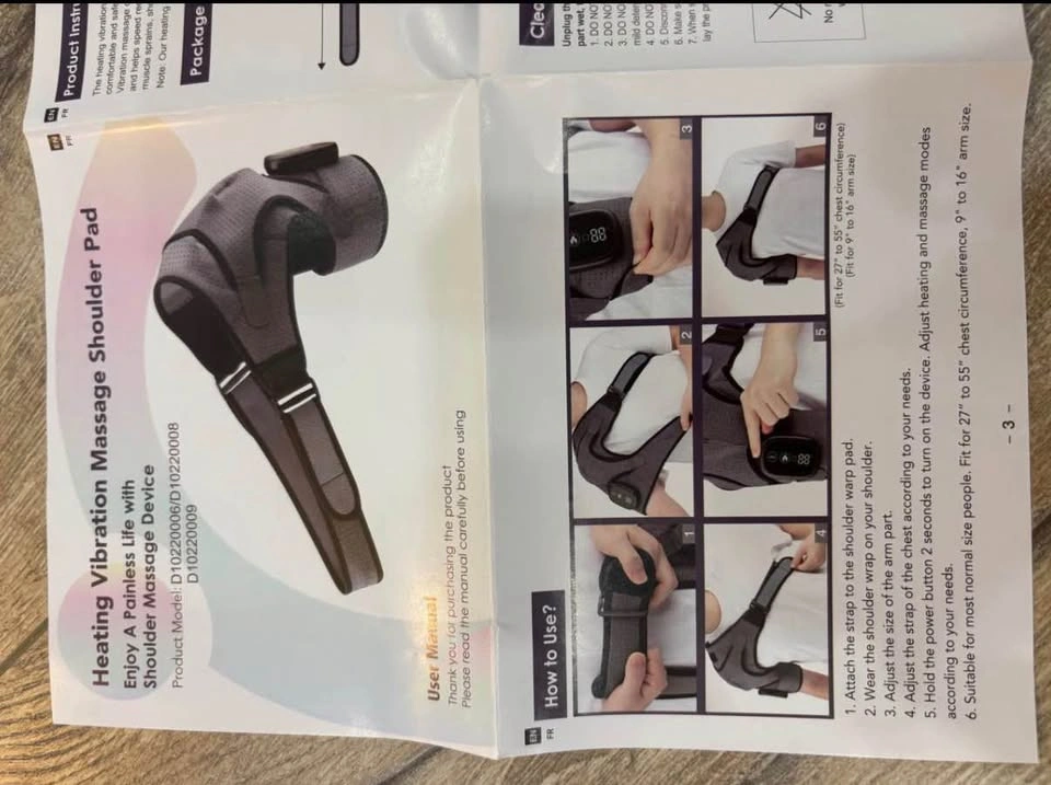 Brand New Smart Shoulder Wrap (Heat & Vibration) - Free Size - photo 3