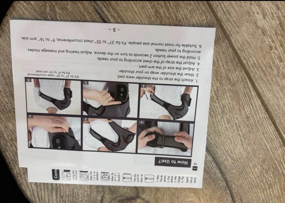 Brand New Smart Shoulder Wrap (Heat & Vibration) - Free Size - photo 5