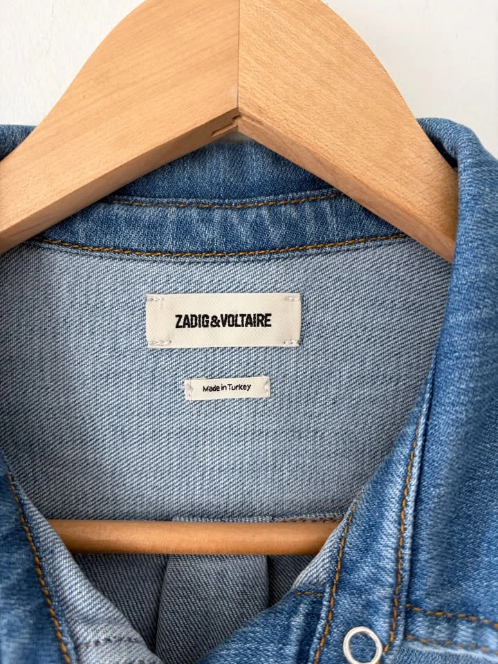 Zadig & Voltaire Women’s Snap Denim Shirt Size M - photo 3